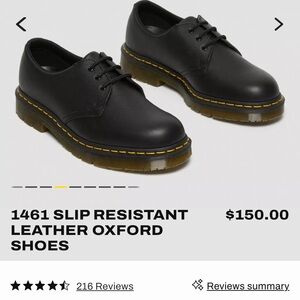 Doc martin slip resistant work shoes